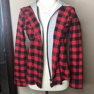 Buffalo Plaid Hooded Flannel